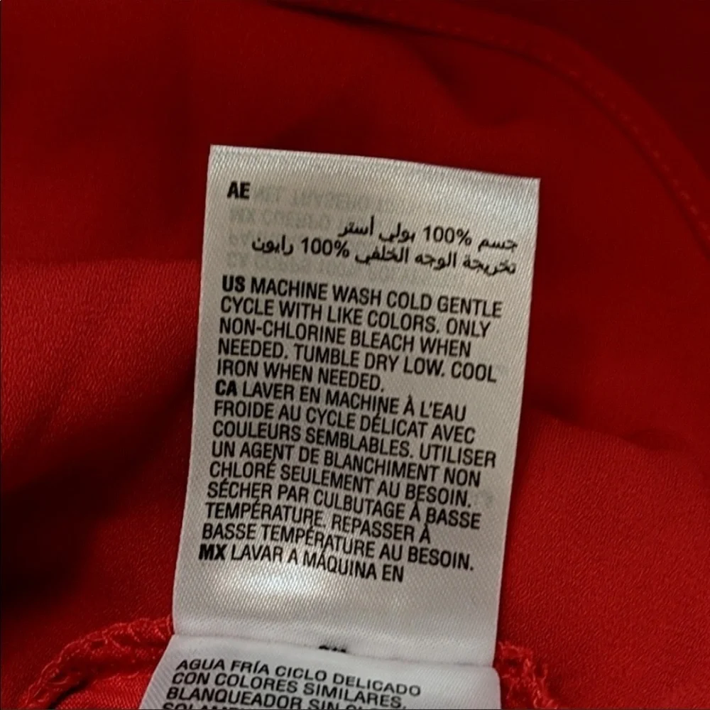 NWT⛱️INC International Concepts - Red Twist Front Blouse - 1X